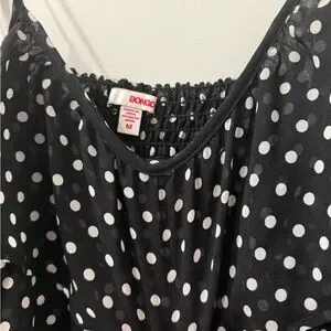 BONGO | Tops | Bongo Black And White Polka Dot Layered Cami | Poshmark